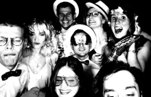 Photobooth noir et blanc mariage