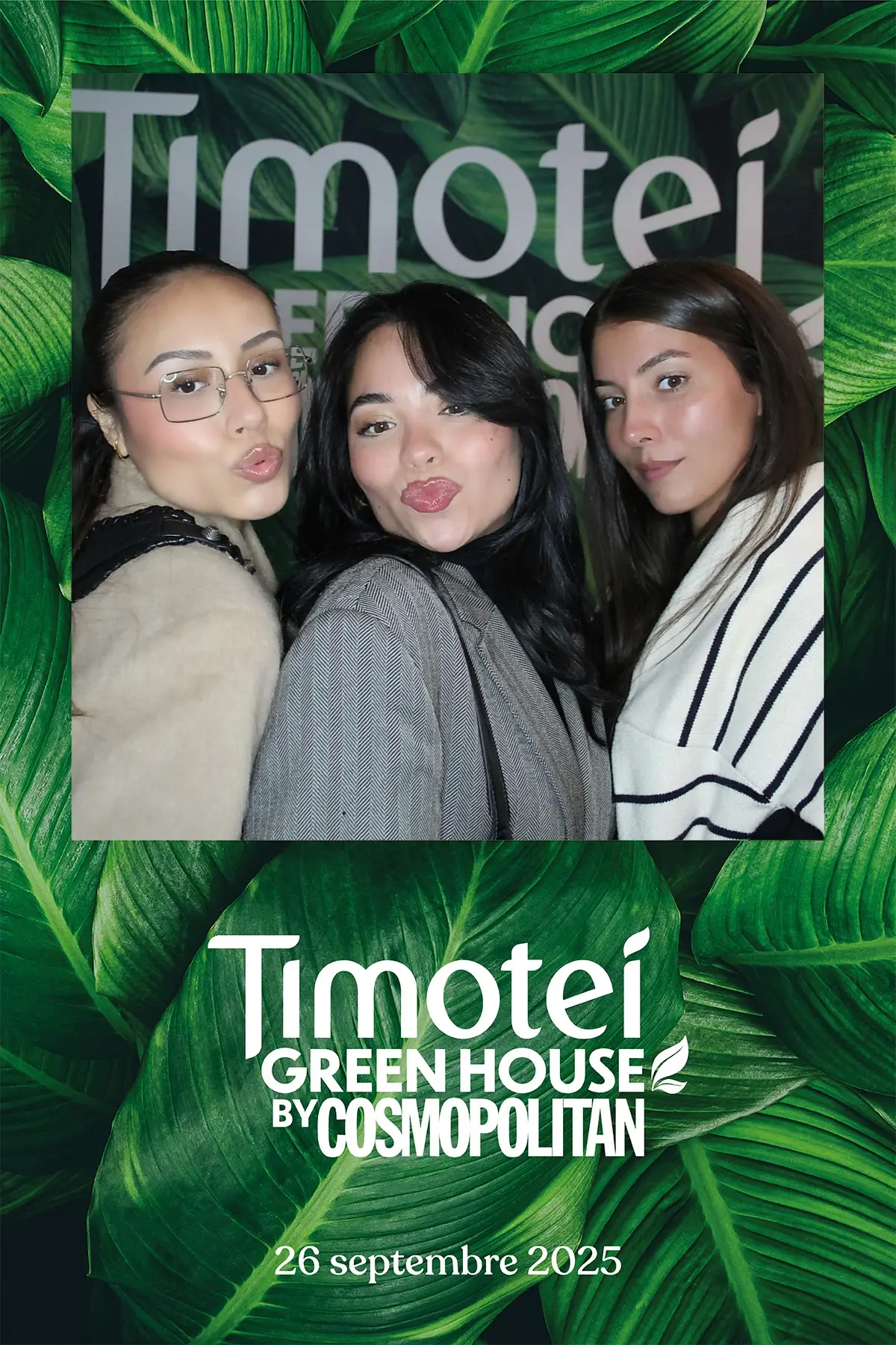 Photo de groupe au photobooth Ring de Shootnbox