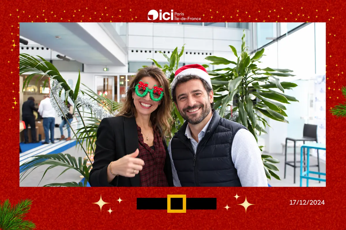 Tirage photobooth Smakk du Noël d'ici Paris Île-de-France, ex-France Bleu Paris, décembre 2024