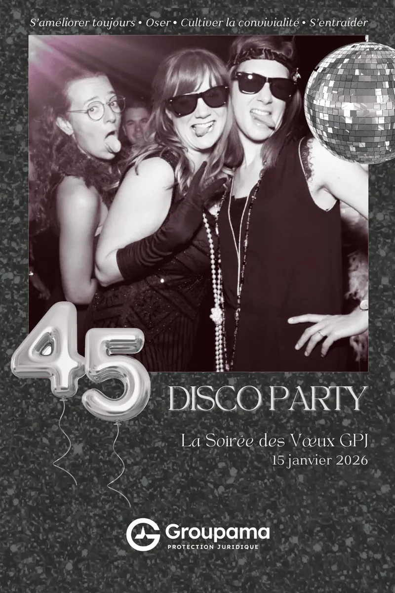 Photobooth disco party Groupama