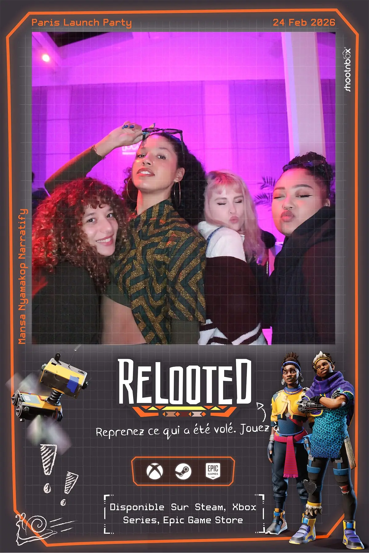 Photobooth Relooted Paris launch party