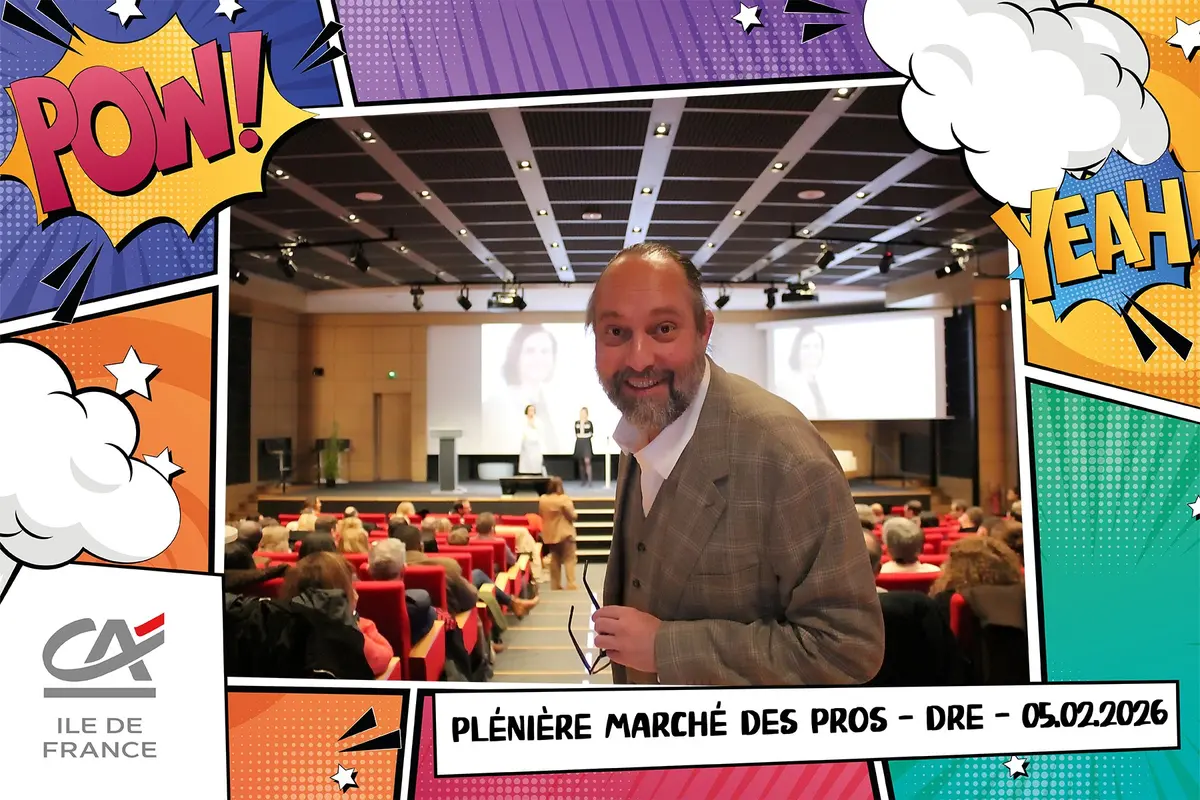 Cadre photo booth Crédit Agricole