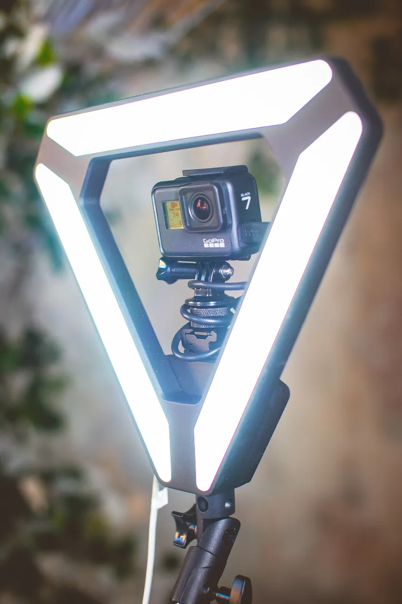Caméra GoPro 4K du photobooth 360 Smakk en action