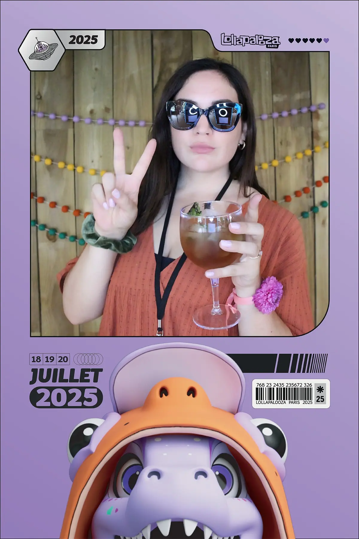Photobooth Lollapalooza 2025 Paris