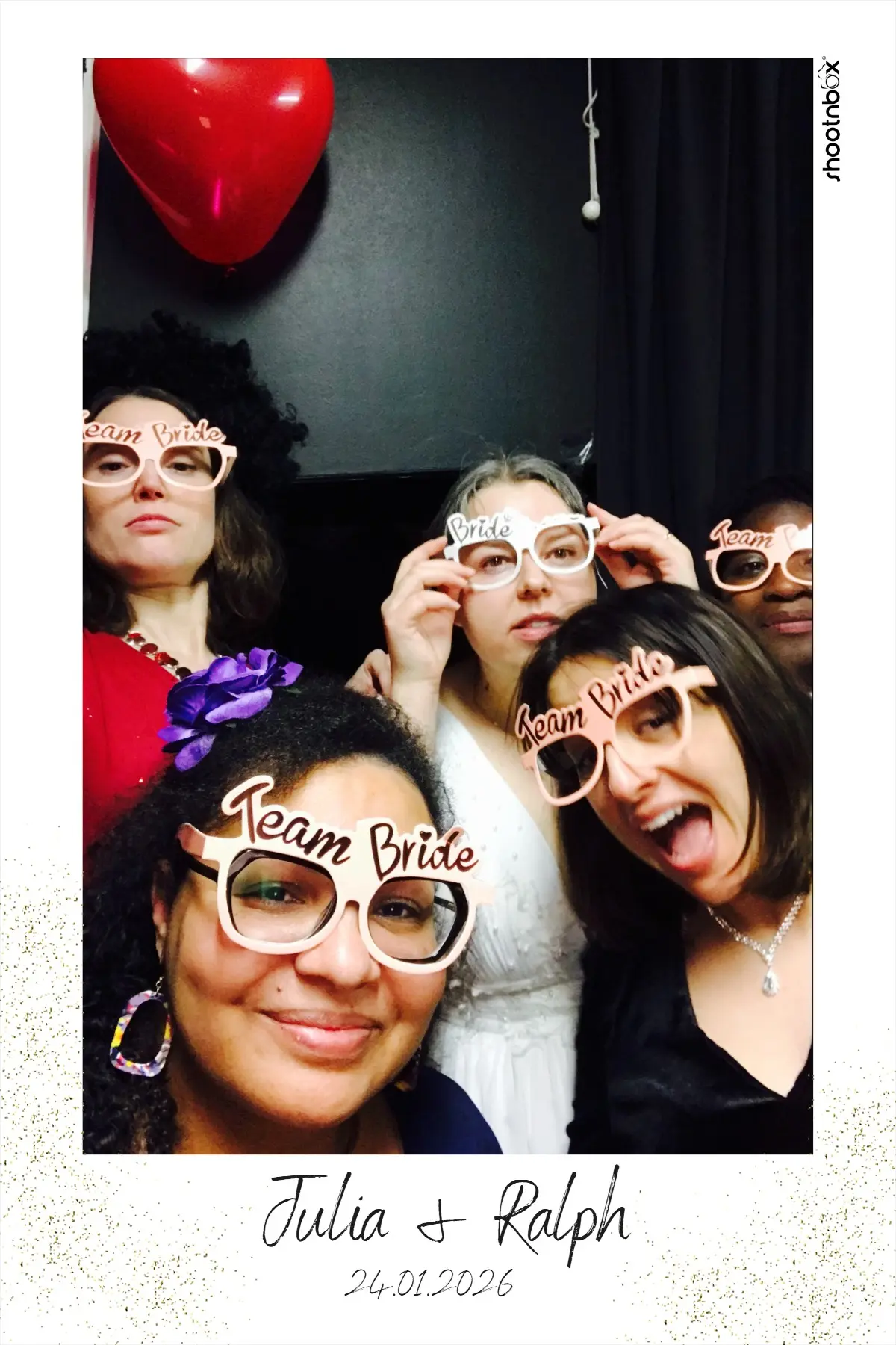 Team bride photobooth mariage
